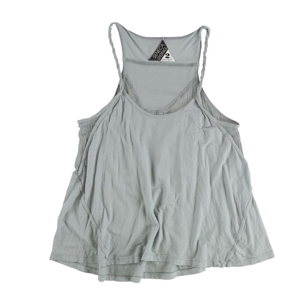 Seneca Rising Womens Plus Size Mesh Panel Twisted Strap Tank Top, NWT